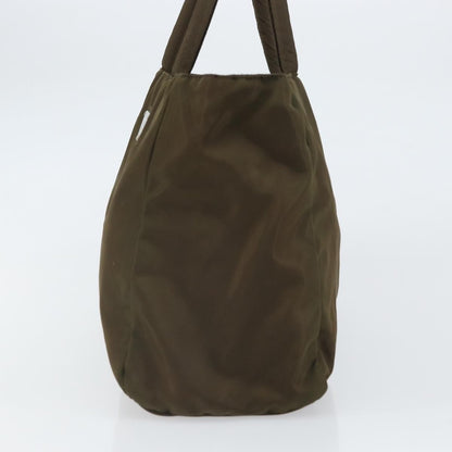 Prada Open Tote Tessuto, KHAKI, NYLON, Handbag