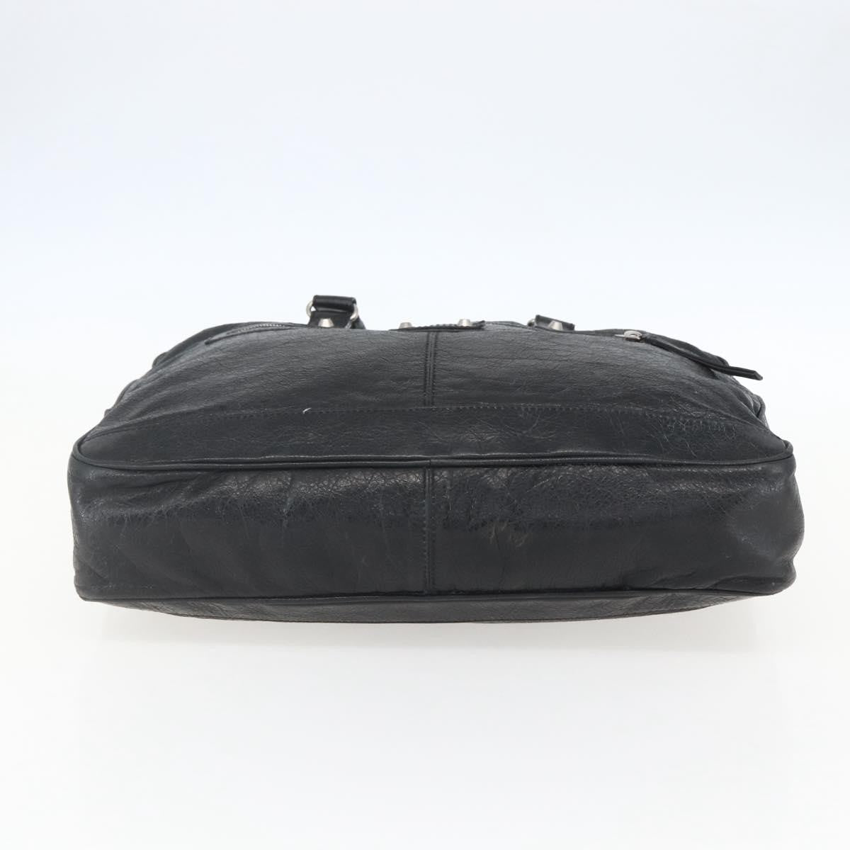 Balenciaga Classic Studs Briefcase Leather, BLACK, LEATHER, Briefcase