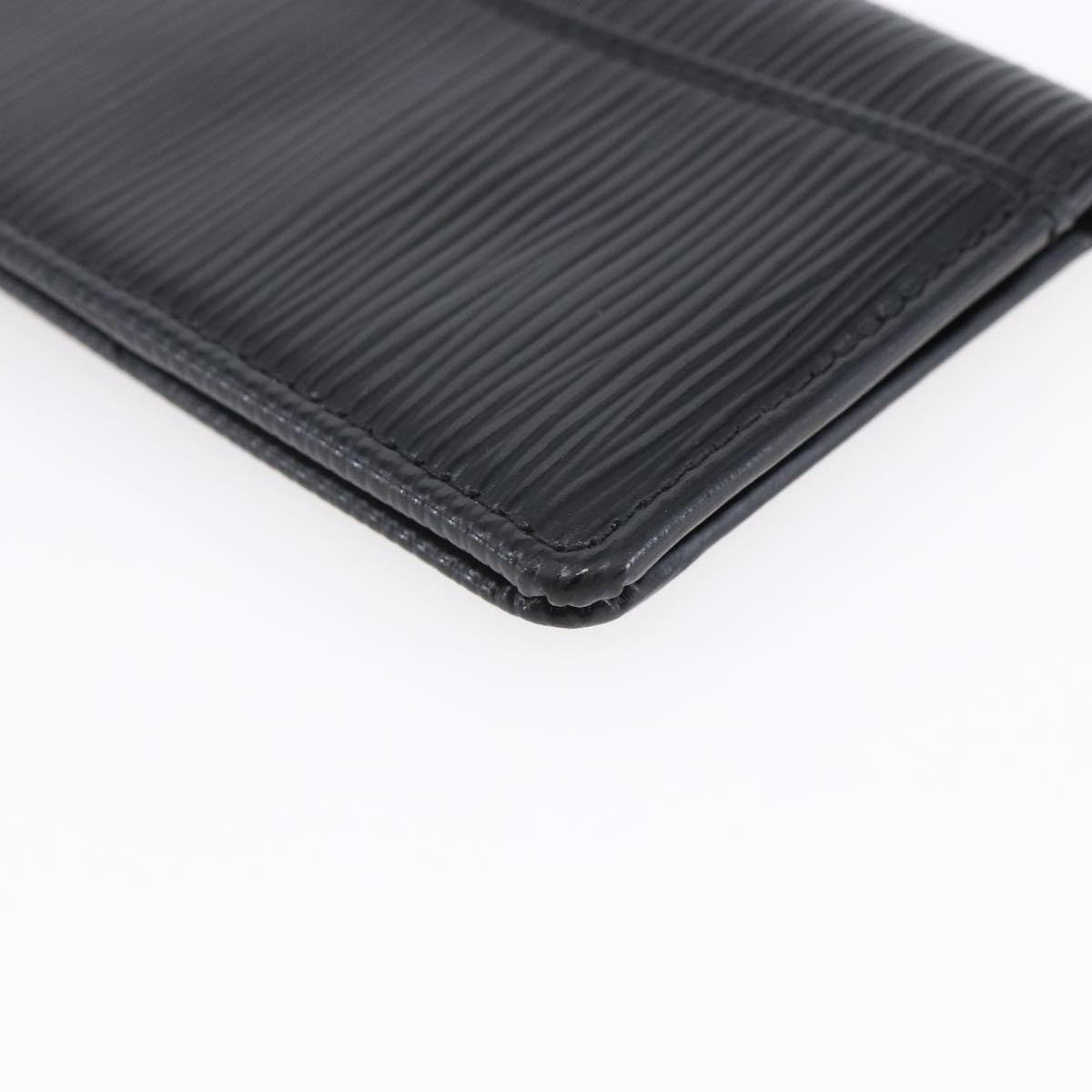 Louis Vuitton pocket organizer Leather, BLACK, LEATHER, Card Holders