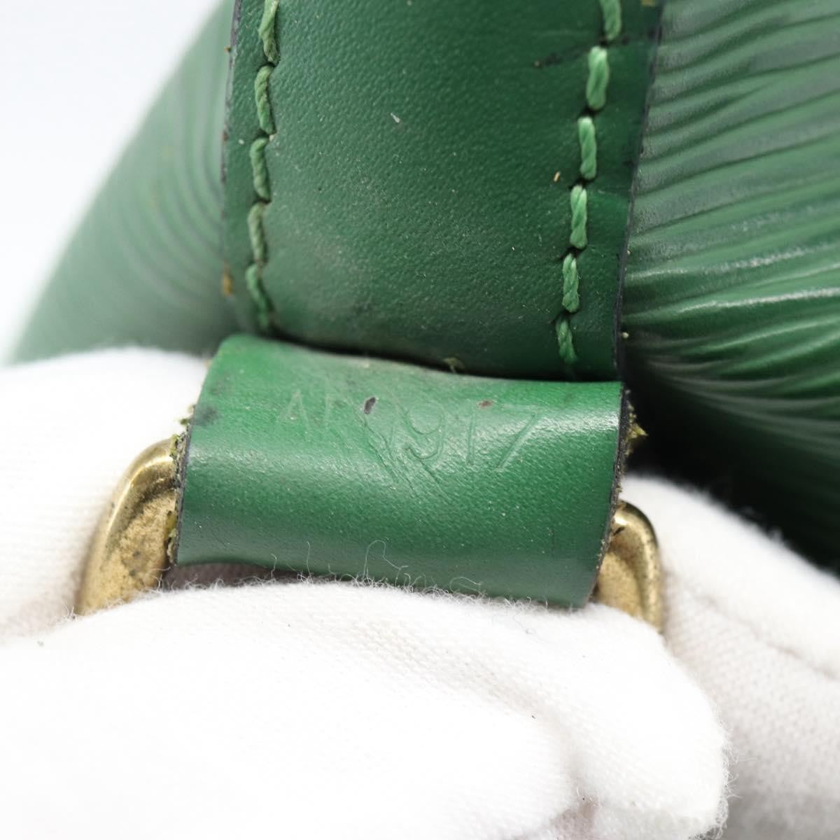 Louis Vuitton Petit Noe Handbag Epi Leather, Green, Leather, Shoulder Bag