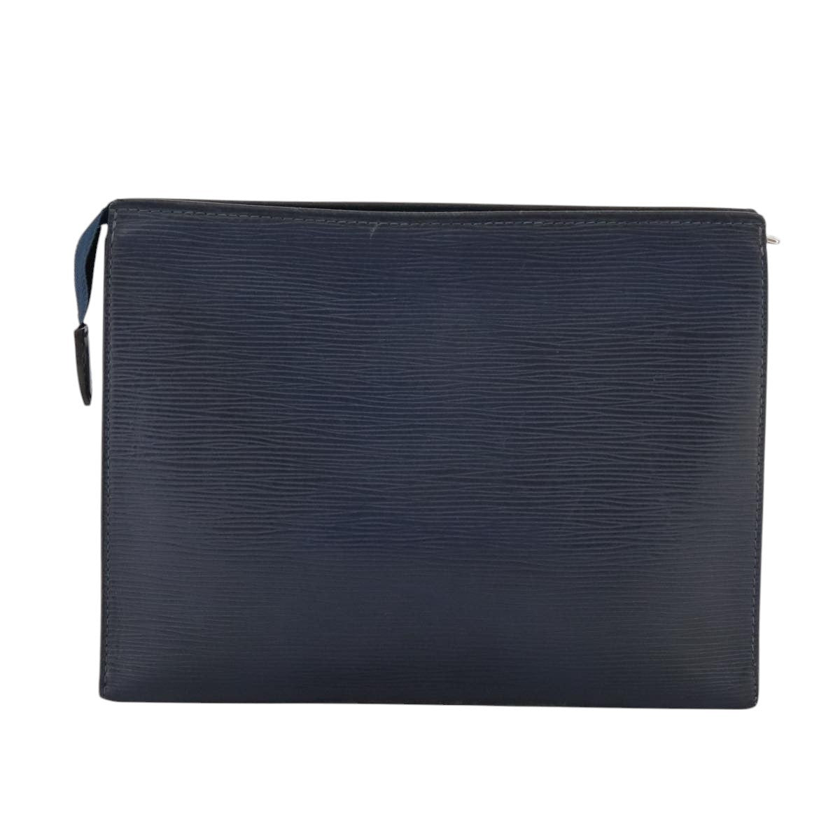 Louis Vuitton Toiletry Pouch Epi Leather, NAVY, LEATHER, Toiletry Case