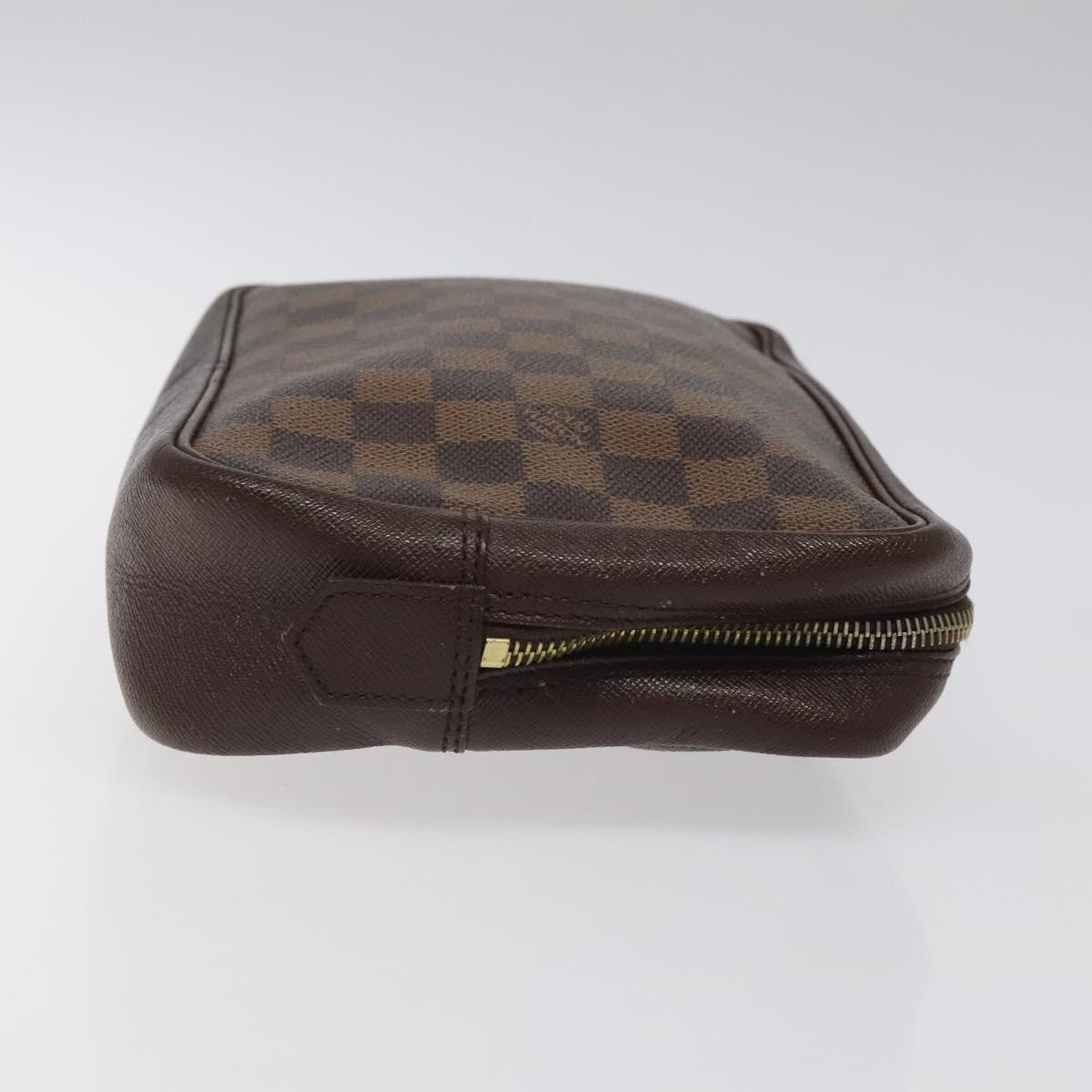 Louis Vuitton Trousse Toiletry Pouch Damier Canvas, BROWN, CANVAS, Toiletry Case