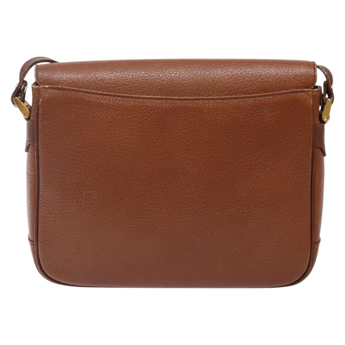Burberry Flap Shoulder Bag Leather, BROWN, LEATHER, Shoulder bag