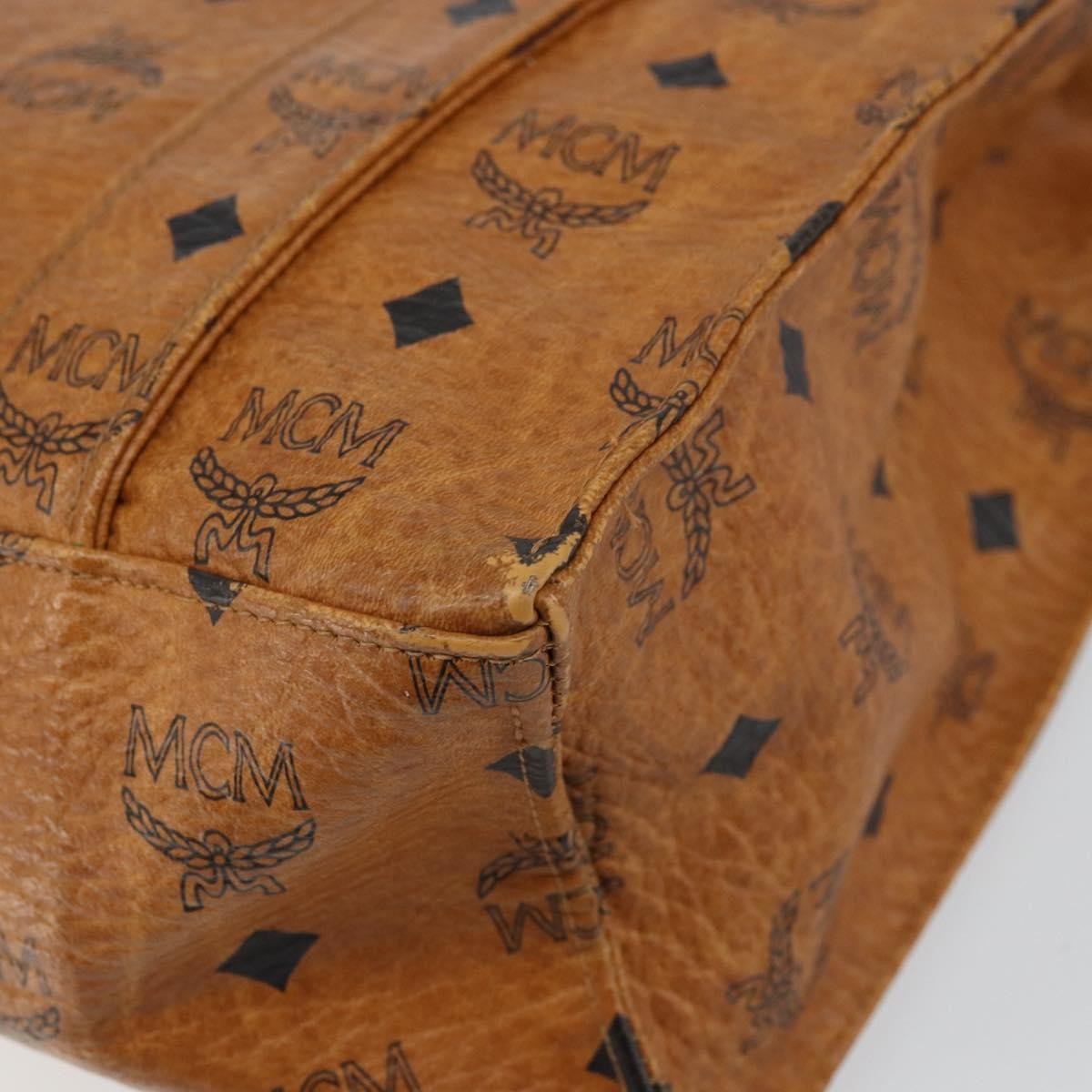 MCM Vintage Visetos Tote bag Canvas, BROWN, CANVAS, Tote bag