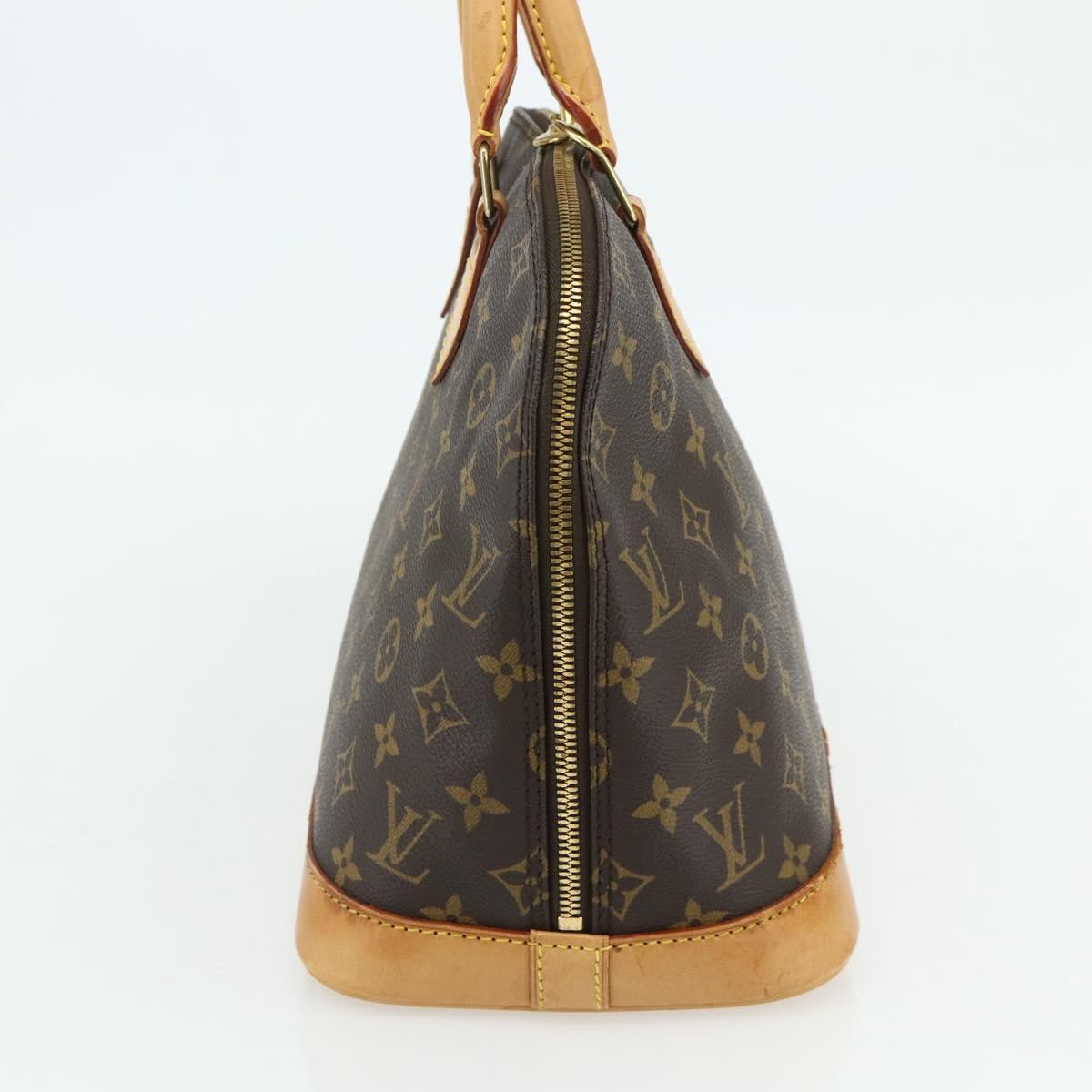 Louis Vuitton Alma Handbag Monogram Canvas, Brown, Canvas, Handbag