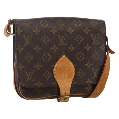 Louis Vuitton Cartouchiere Handbag Monogram Canvas, BROWN, CANVAS, Shoulder bag