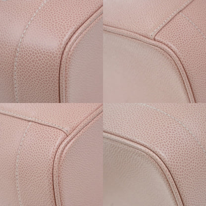 Chanel Vintage Timeless Cosmetic Case Caviar, PINK, LEATHER, Handbag