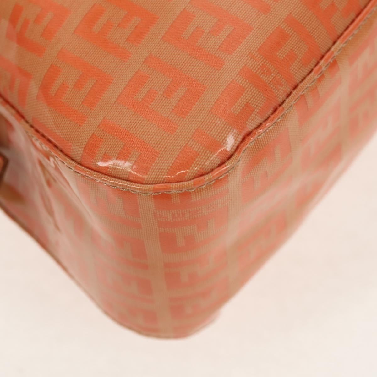 Fendi Mamma baguette Canvas, ORANGE, CANVAS, Shoulder bag