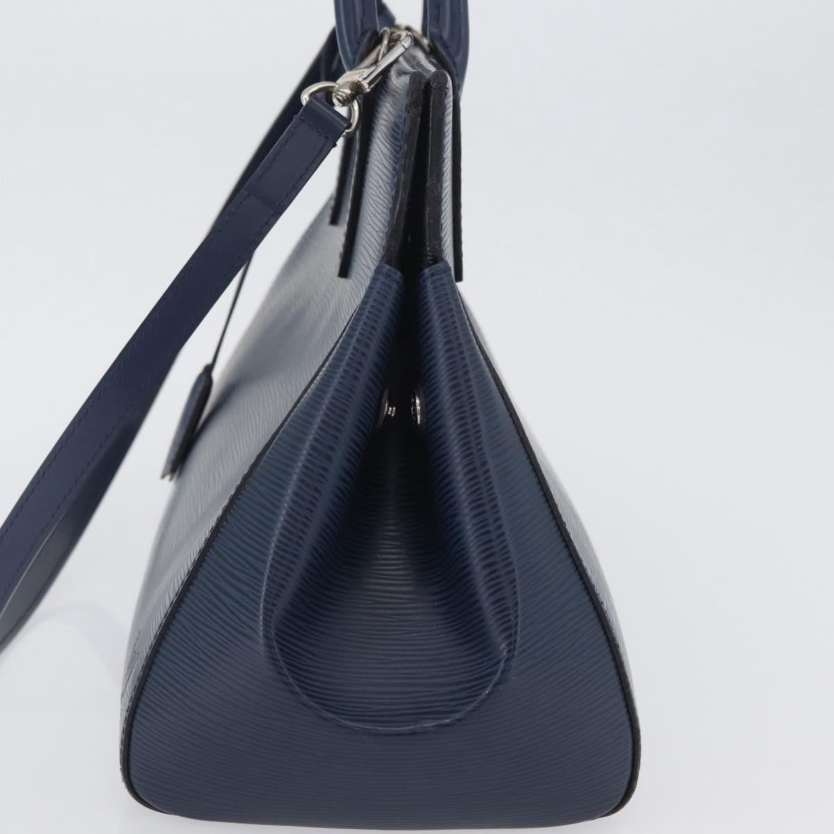 Louis Vuitton Marly Handbag Epi Leather, Blue, Leather, Handbag