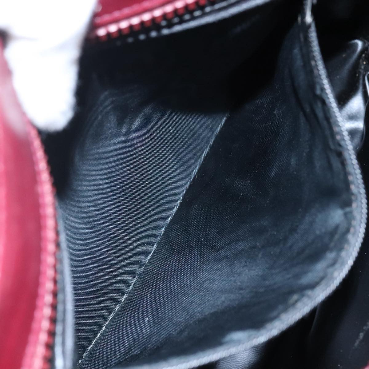 Celine Vintage Macadam Shoulder Bag Suede, RED, SUEDE, Shoulder bag