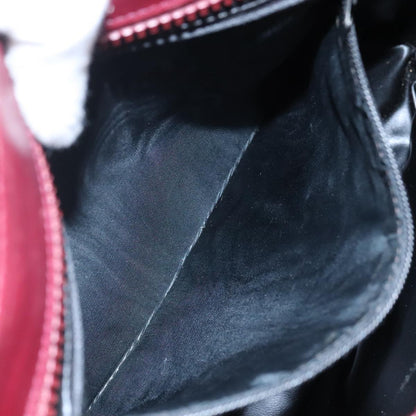 Celine Vintage Macadam Shoulder Bag Suede, RED, SUEDE, Shoulder bag