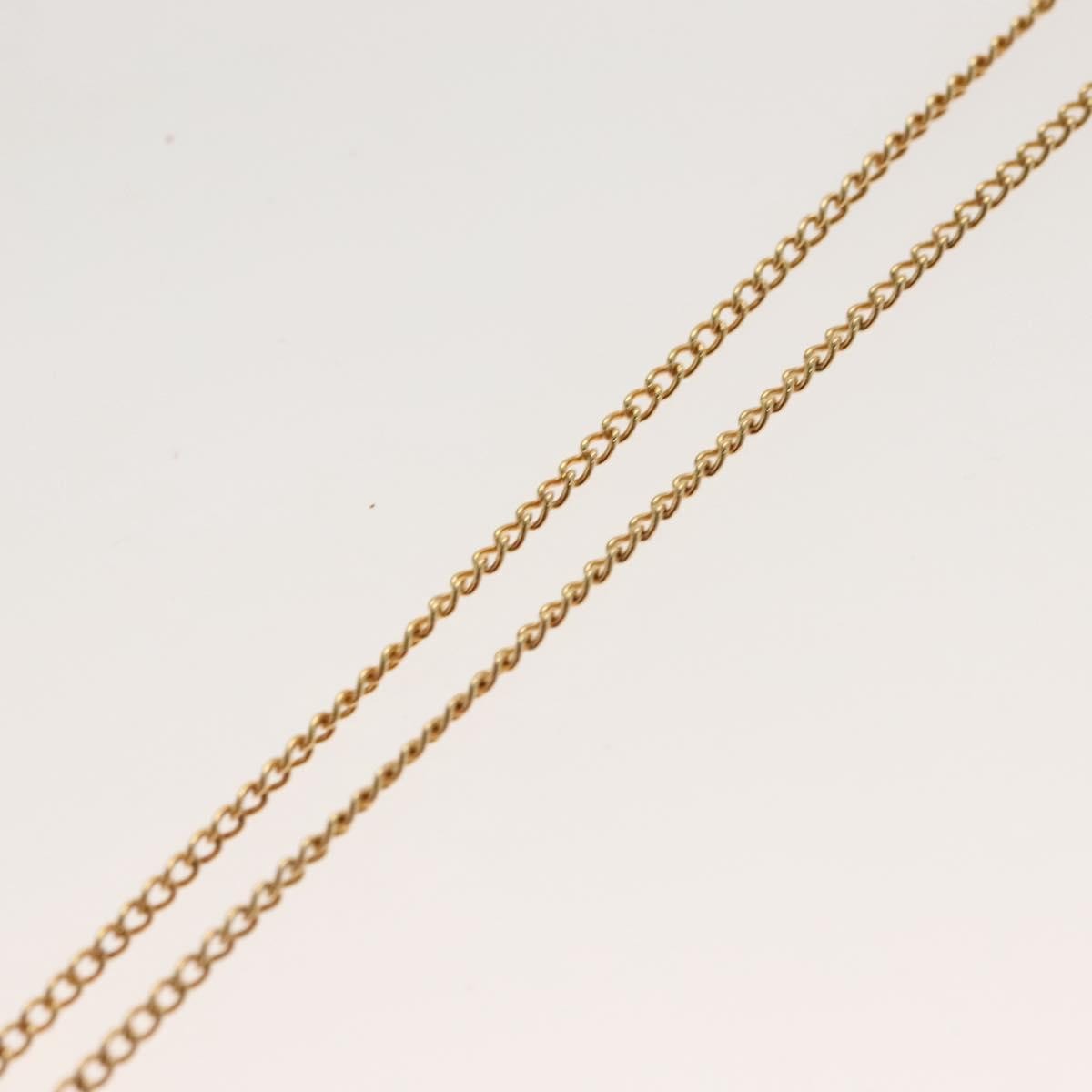 Christian Dior CD Round Pendant Necklace Metal, GOLD, METAL, Necklace