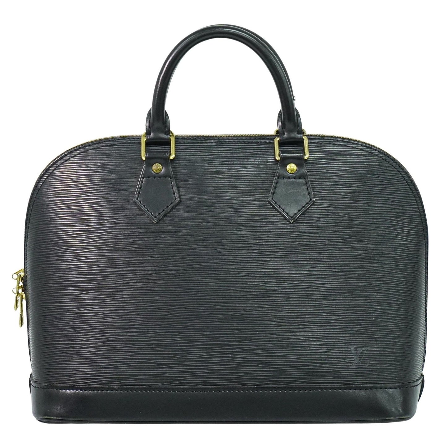 Louis Vuitton Alma Handbag Epi Leather, BLACK, EPI_LEATHER, Handbag