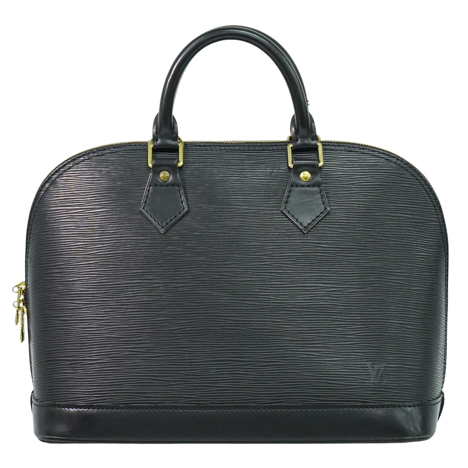 Louis Vuitton Alma Handbag Epi Leather, BLACK, EPI_LEATHER, Handbag