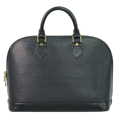 Louis Vuitton Alma Handbag Epi Leather, BLACK, EPI_LEATHER, Handbag