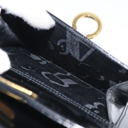Salvatore Ferragamo Gancini handbag Patent leather, BLACK, PATENT_LEATHER, Handbag