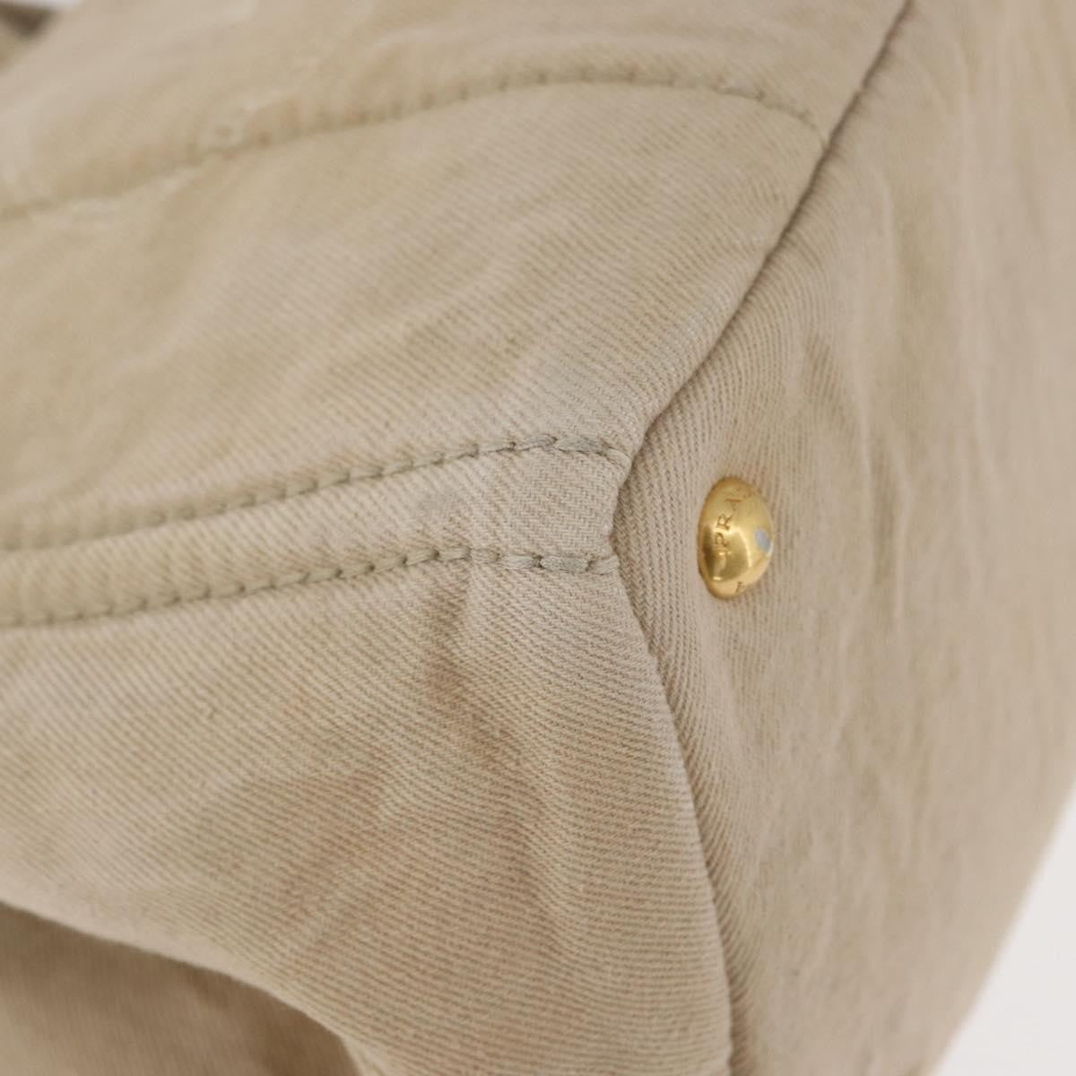 Prada Canapa Tote Canvas, Beige, Canvas, Tote Bag