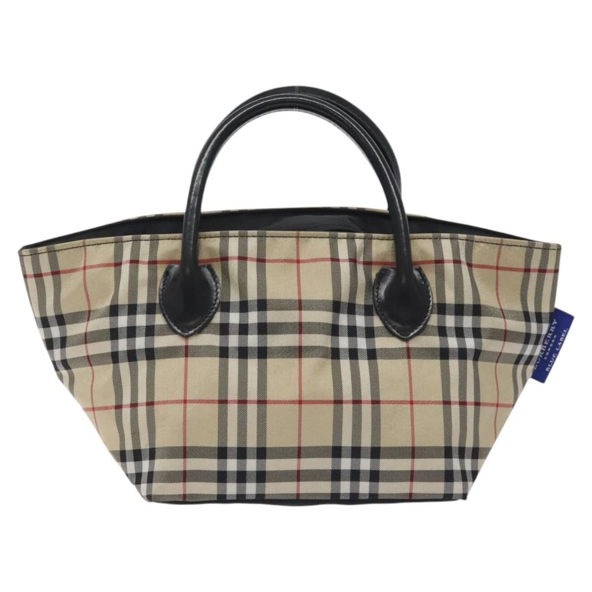 Burberry Nova Check Tote Nylon, BEIGE, NYLON, Tote bag