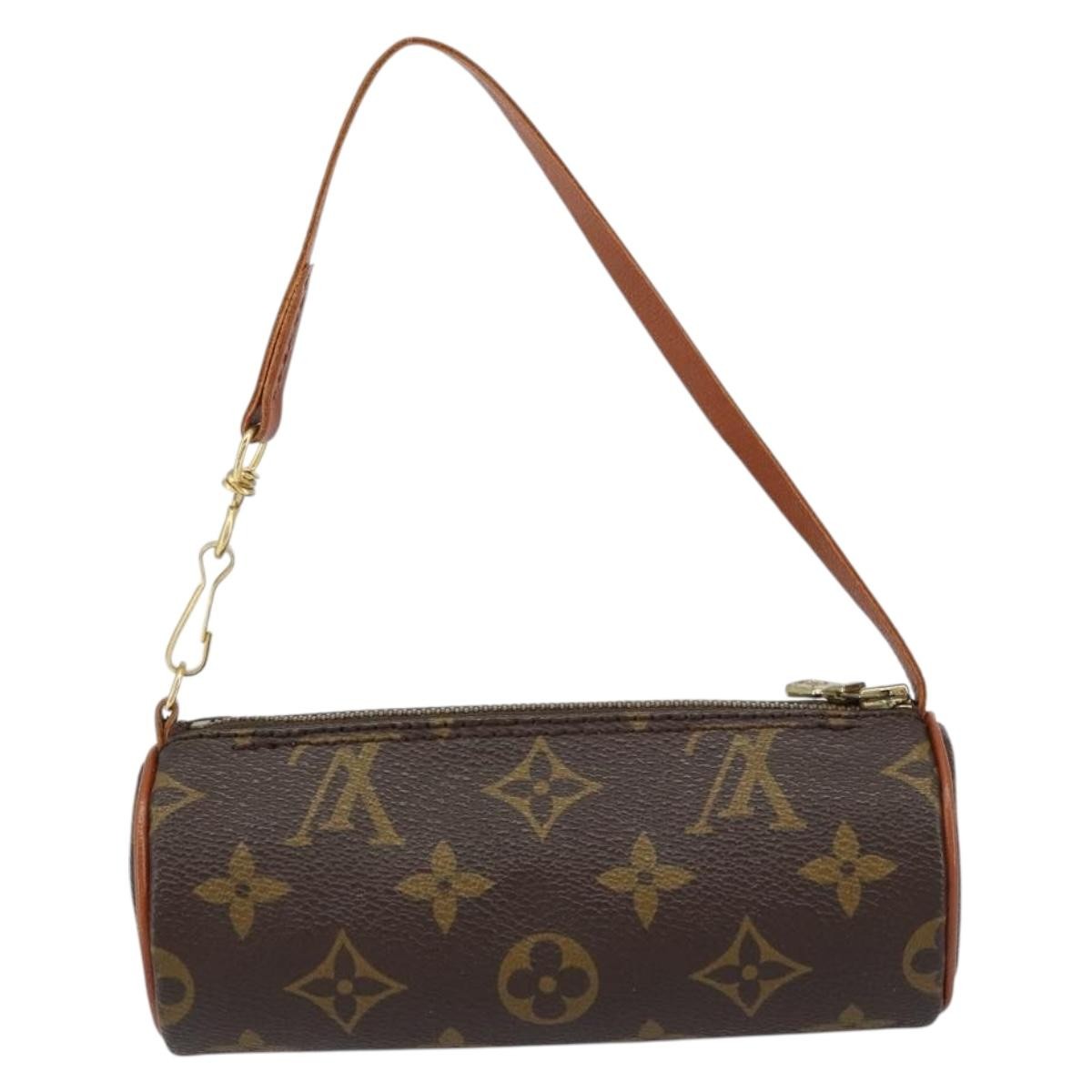 Louis Vuitton Papillon Pochette Monogram Canvas, BROWN, CANVAS, Clutche & pouche