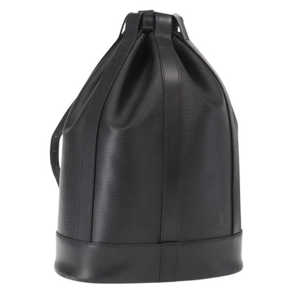 Louis Vuitton Randonnee Backpack Epi Leather, Black, Leather, Shoulder Bag