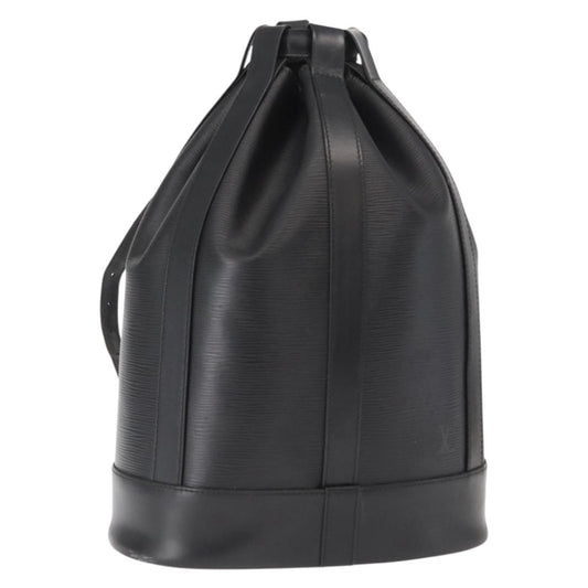 Louis Vuitton Randonnee Backpack Epi Leather, Black, Leather, Shoulder Bag