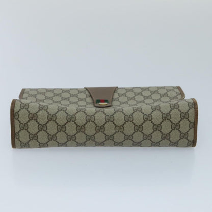 Gucci Sherry line pouch Canvas, Beige, Canvas, Clutch
