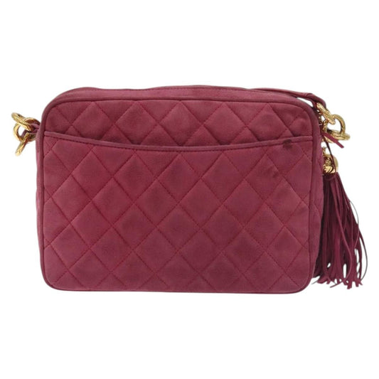 Chanel Vintage Camera bag Suede, PINK, SUEDE, Crossbody bag