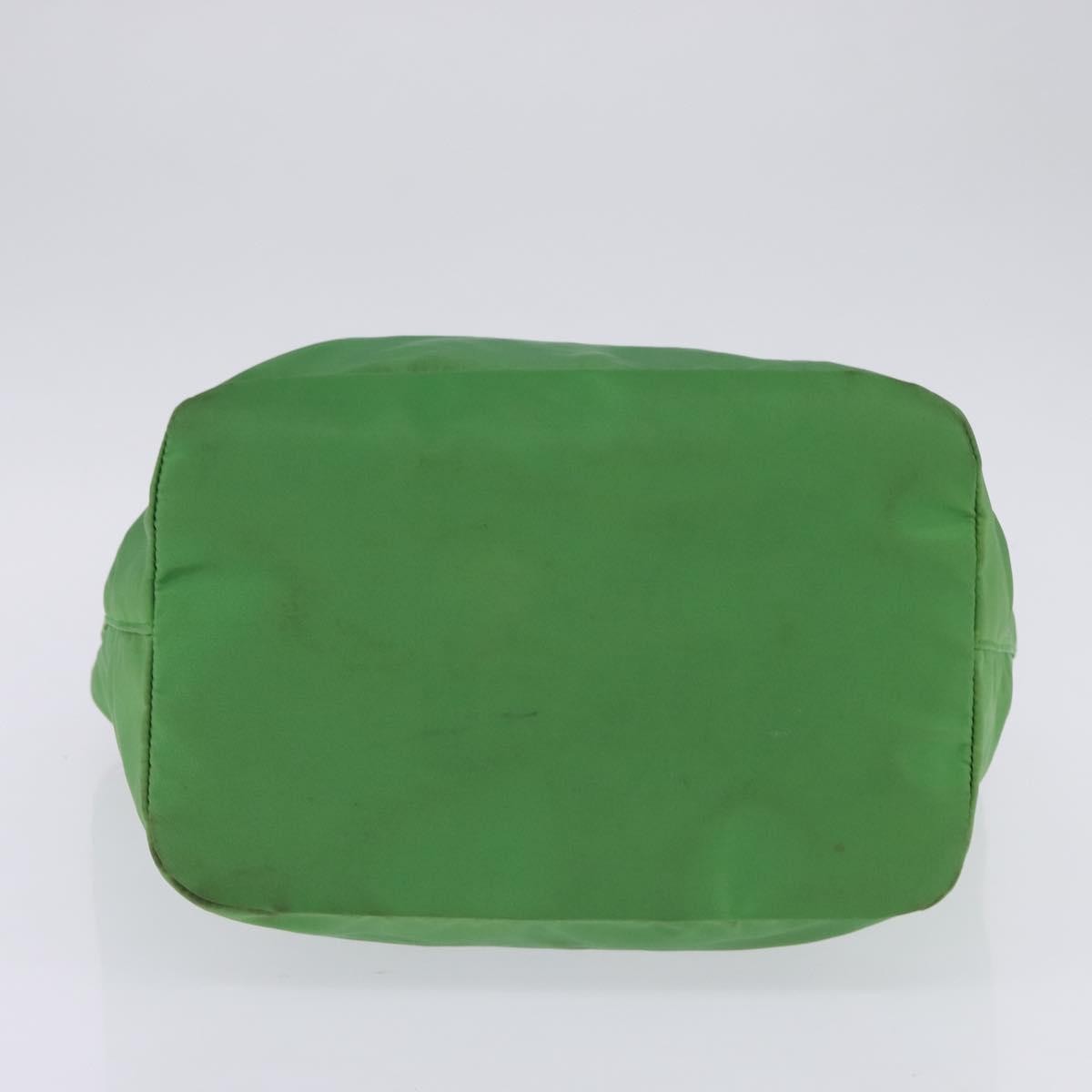 Prada Metal Handles Tote Tessuto, GREEN, NYLON, Tote bag