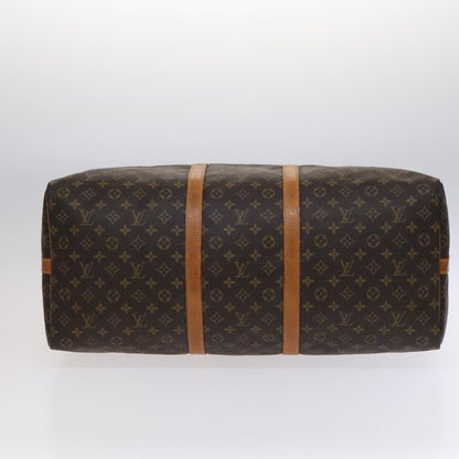 Louis Vuitton Keepall Bandouliere Bag Monogram Canvas, BROWN, CANVAS, Travel bag