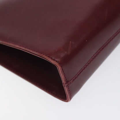 Salvatore Ferragamo Vintage Gancini Chain Shoulder Bag Leather, RED, LEATHER, Shoulder bag