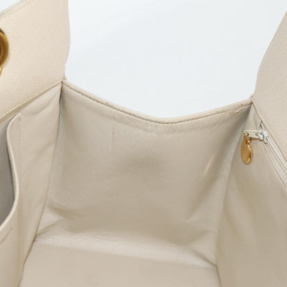 Chanel Vintage Grand Shopping Tote Quilted Calfskin, GOLD, LEATHER, Tote bag