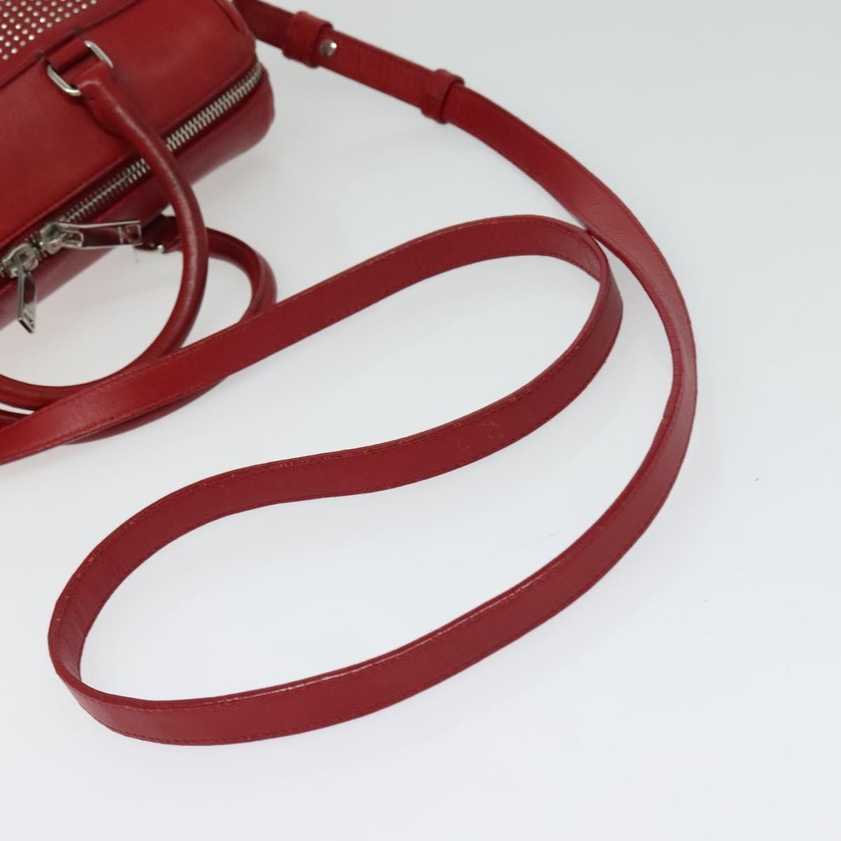 Saint Laurent Classic Baby Duffle Bag Leather, RED, LEATHER, Travel bag