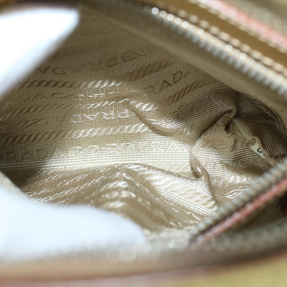 Prada Promenade Bag Saffiano Leather, GOLD, LEATHER, Handbag