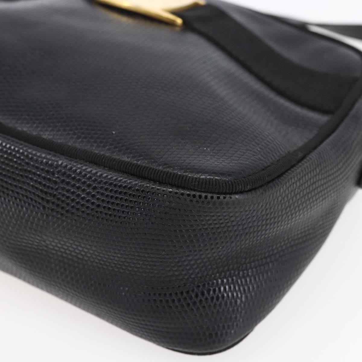 Salvatore Ferragamo Vara Bow camera Shoulder Bag Leather, BLACK, LEATHER, Shoulder bag