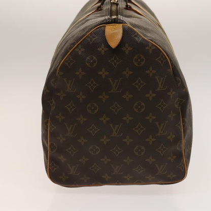 Louis Vuitton Keepall Bag Monogram Canvas, BROWN, CANVAS, Travel bag