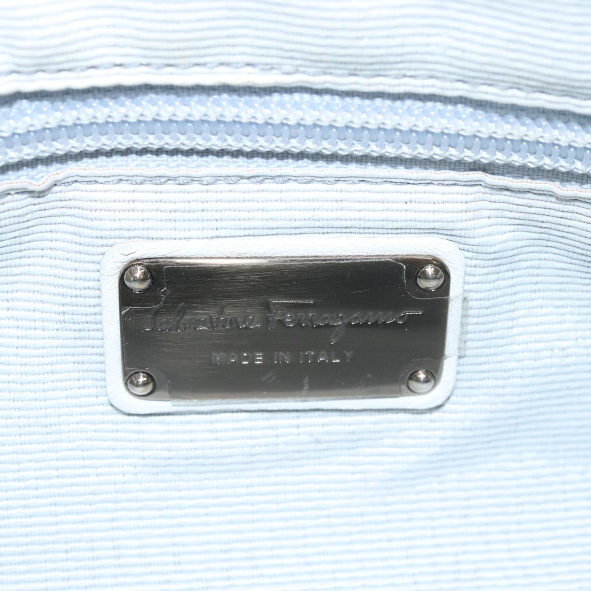 Salvatore Ferragamo Marisa Satchel Leather, WHITE, LEATHER, Handbag