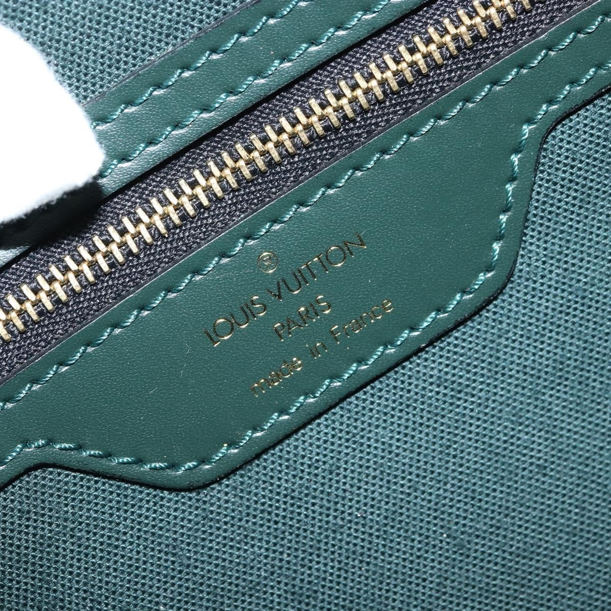 Louis Vuitton Dersou Bag Taiga Leather and Canvas, GREEN, LEATHER, Shoulder bag