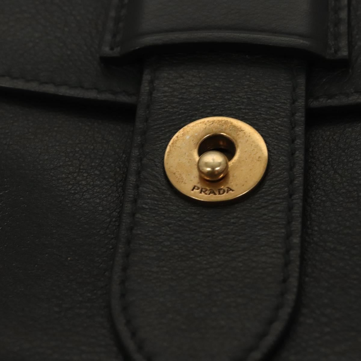 Prada Turnlock Flap Crossbody Bag Leather, BLACK, LEATHER, Shoulder bag