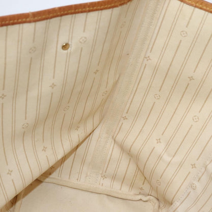 Louis Vuitton Neverfull Tote Damier azur, WHITE, CANVAS, Tote bag