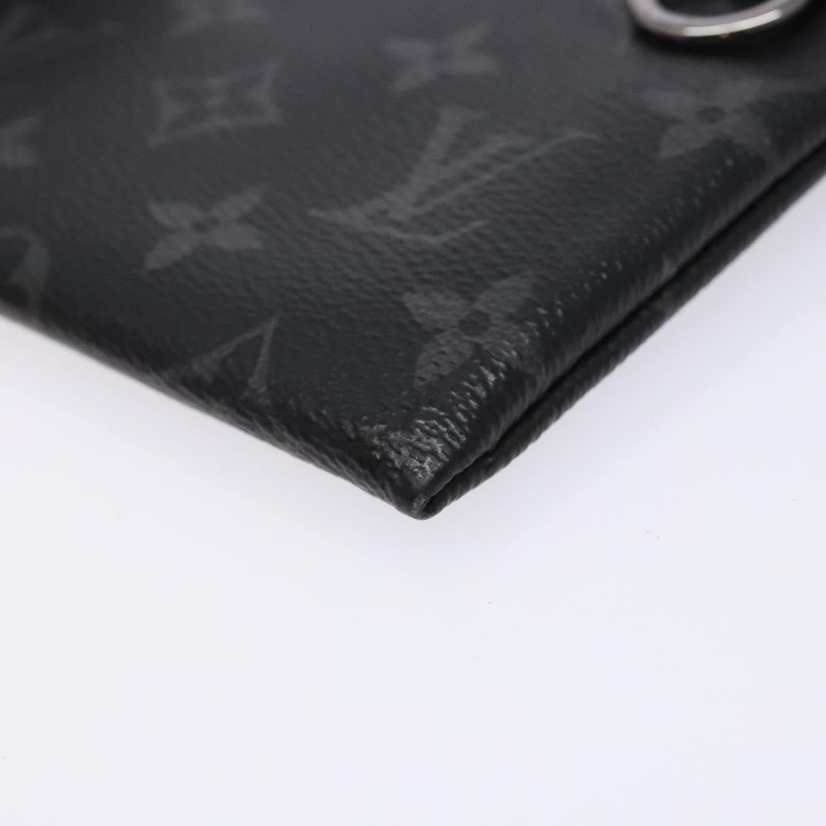 Louis Vuitton Discovery Pochette Monogram Eclipse Canvas, BLACK, CANVAS, Clutche & pouche