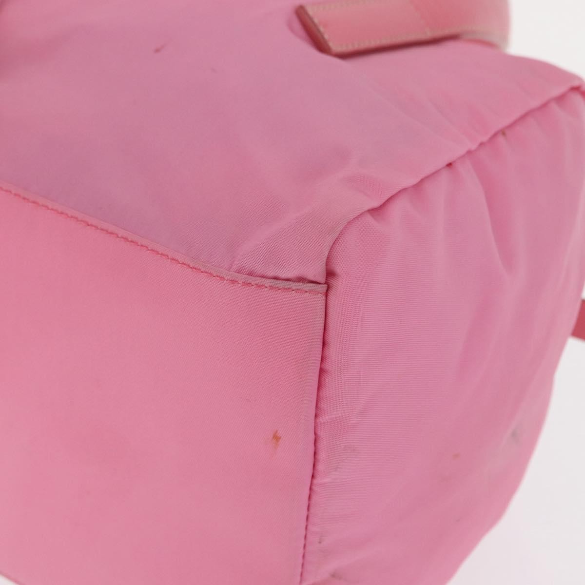 Prada Side Pocket Convertible Duffle Bag Tessuto, Pink, Nylon, Handbag