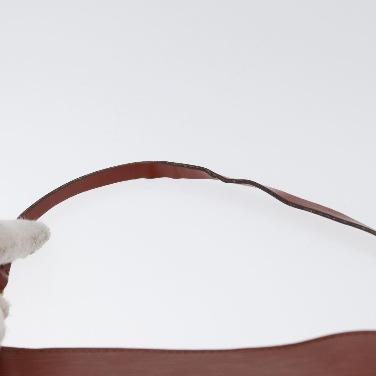 Louis Vuitton Pochette Accessoires Epi Leather, BROWN, LEATHER, Clutche & pouche
