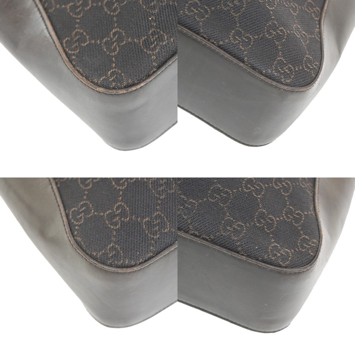 Gucci Vintage Shoulder Bag GG Coated Canvas, Brown, Canvas, Shoulder Bag