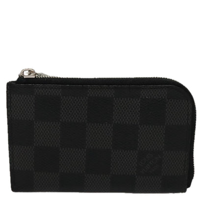 Louis Vuitton Porte-Monnaie NM Wallet Damier Graphite, GRAY, CANVAS, Wallets