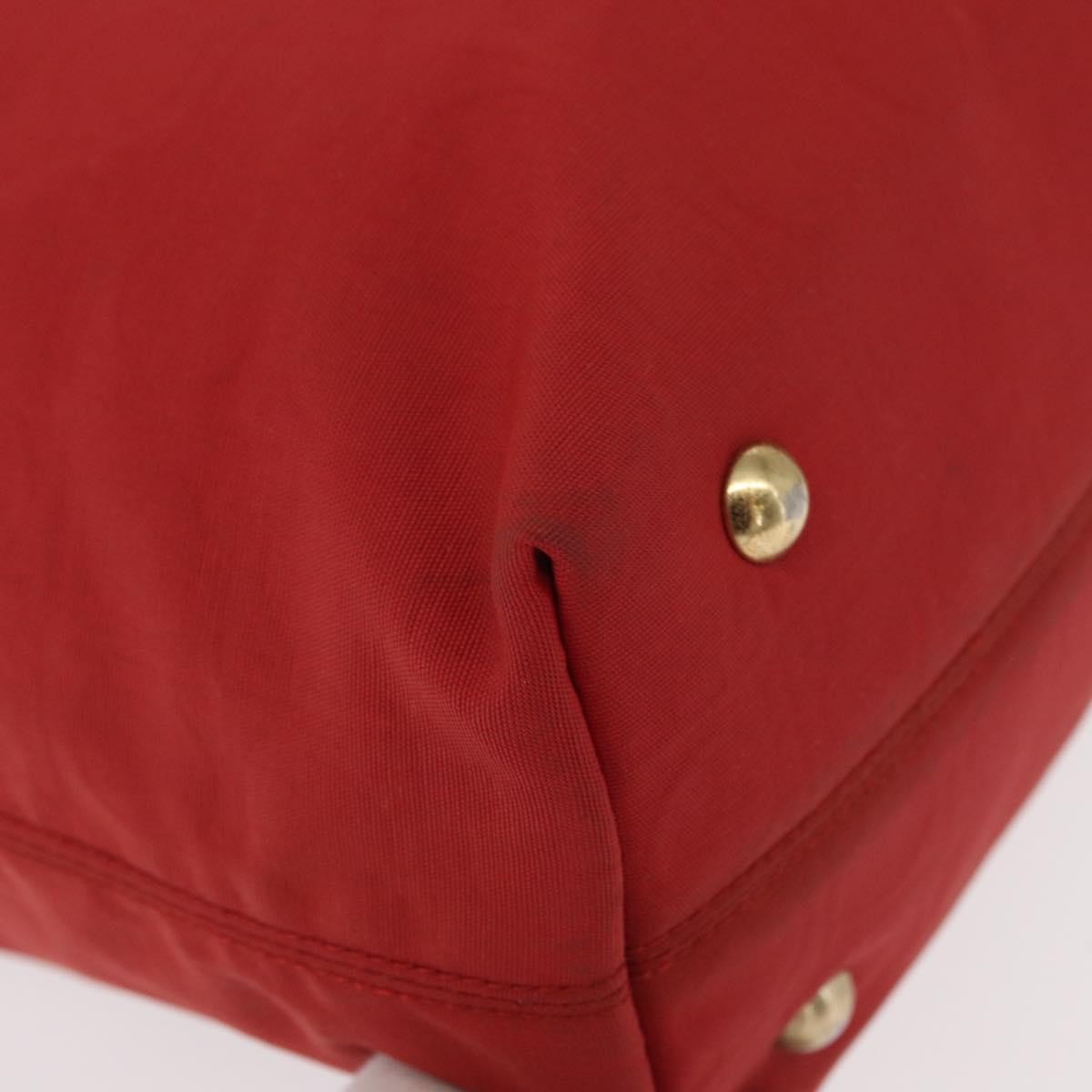 Salvatore Ferragamo Gancini handbag Nylon, RED, NYLON, Handbag
