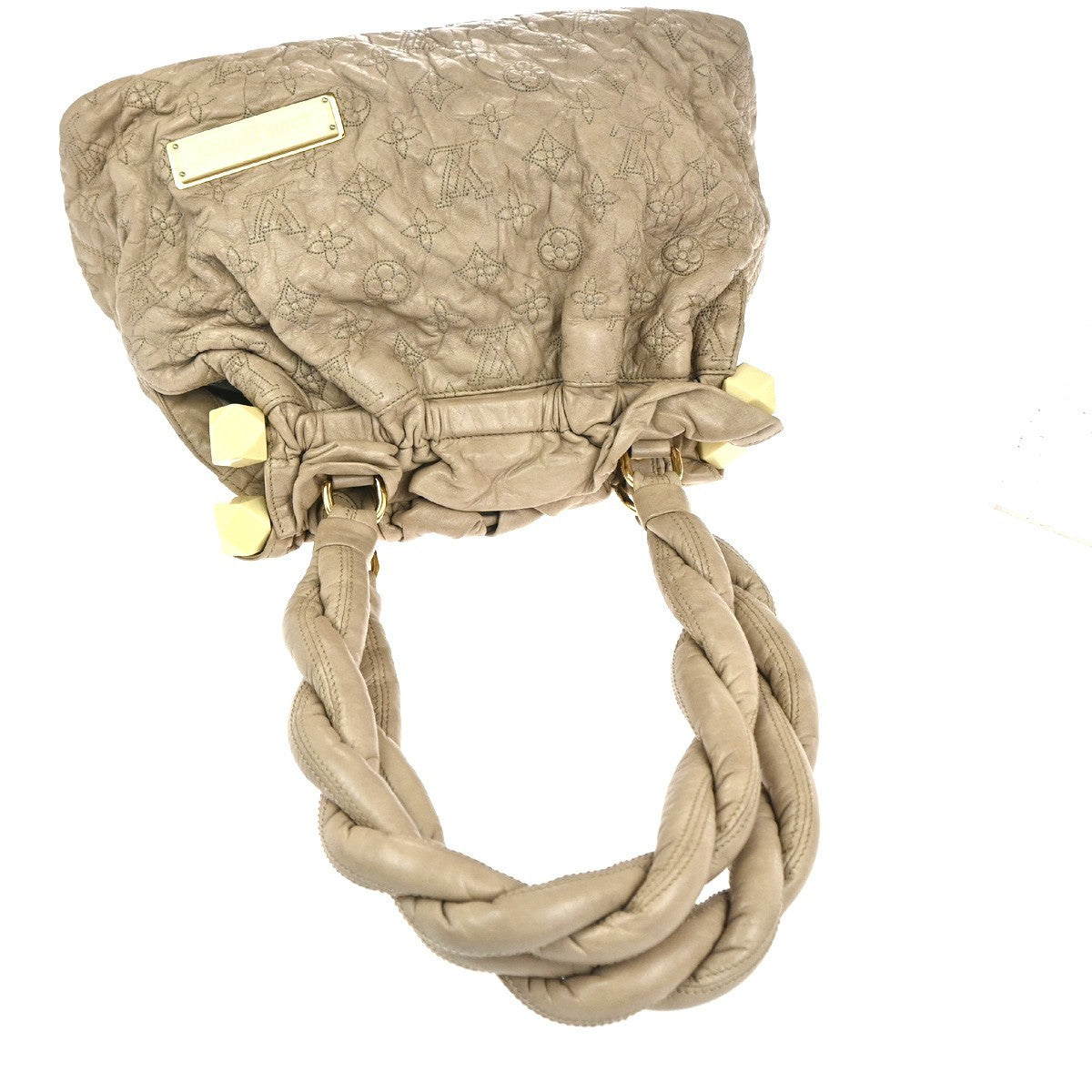 Louis Vuitton Olympe Stratus Handbag Limited Edition Monogram Lambskin, BEIGE, LEATHER, Shoulder bag