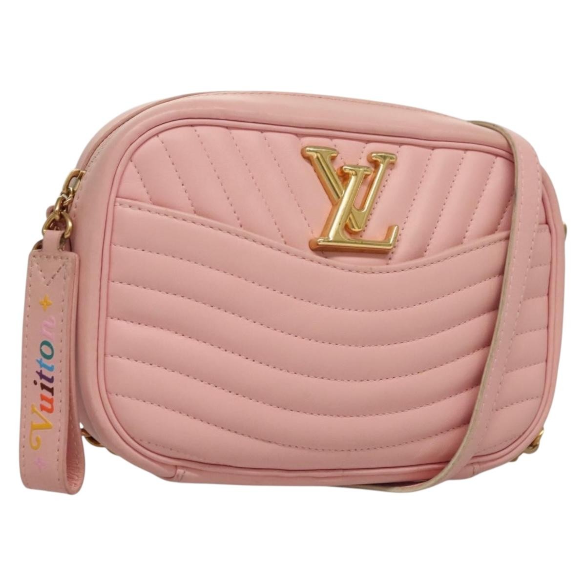 Louis Vuitton New Wave Camera Bag Quilted Leather, PINK, LEATHER, Crossbody bag