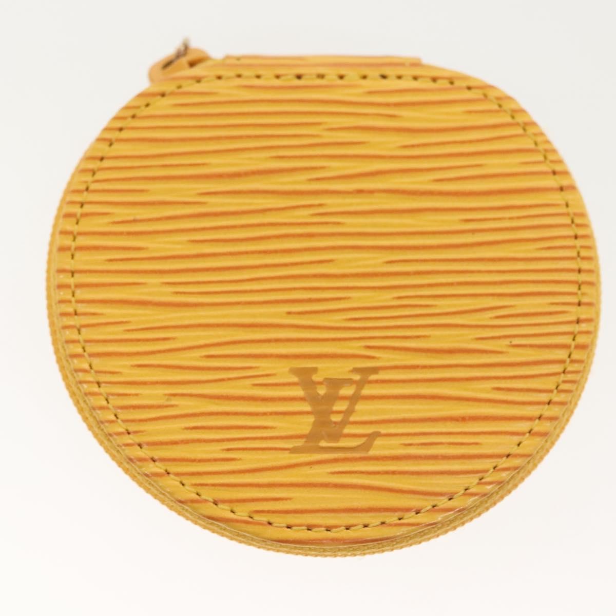 Louis Vuitton Ecrin Bijoux Pouch Epi Leather, YELLOW, LEATHER, Clutche & pouche