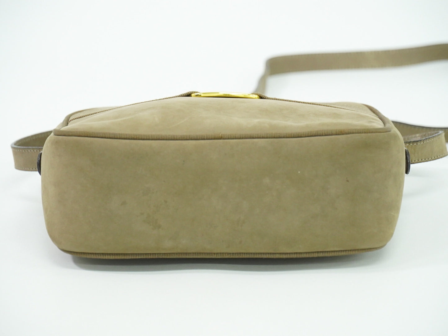 Salvatore Ferragamo Vara Bow camera Shoulder Bag Suede, BEIGE, SUEDE, Shoulder bag