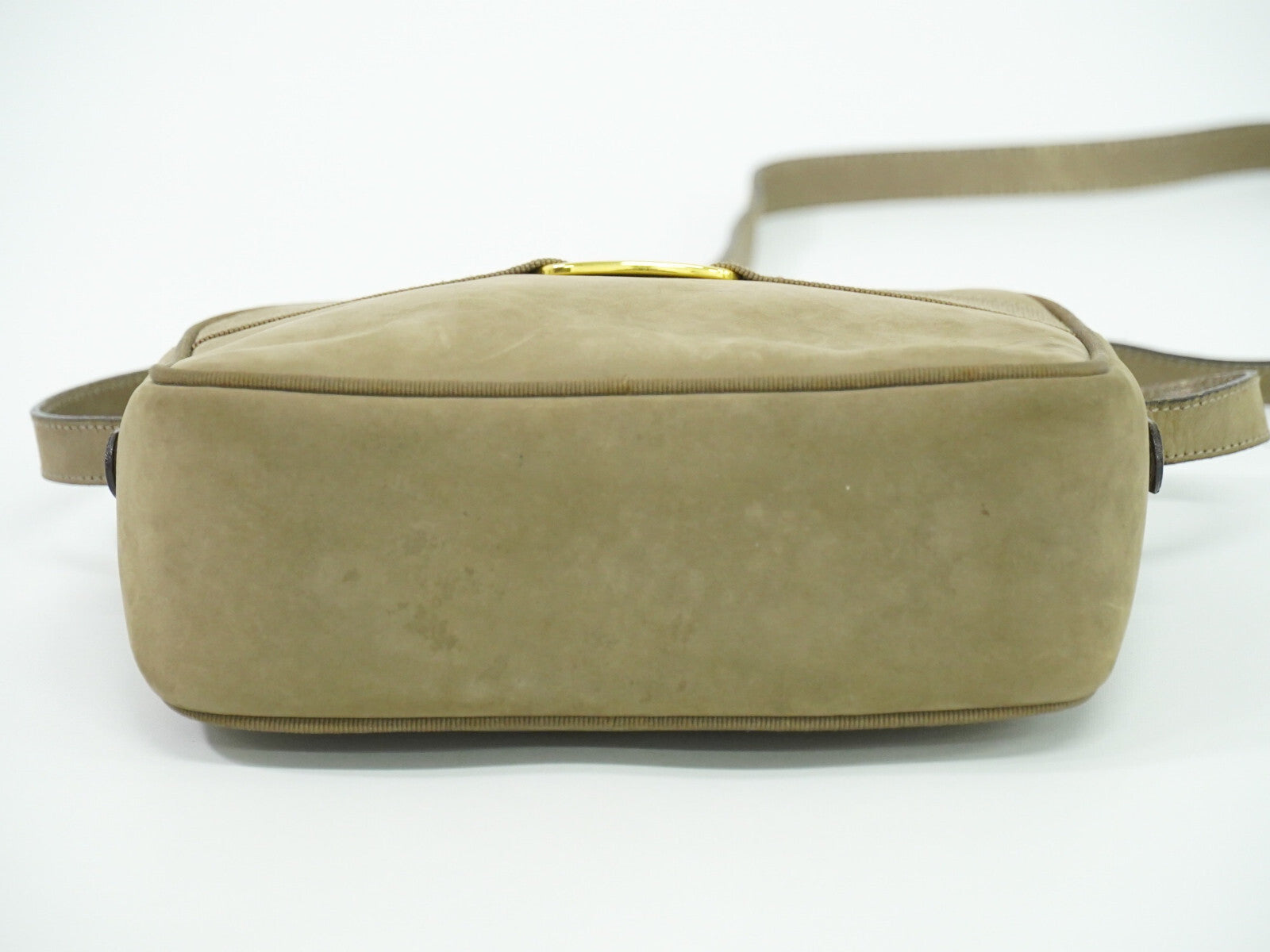 Salvatore Ferragamo Vara Bow camera Shoulder Bag Suede, BEIGE, SUEDE, Shoulder bag